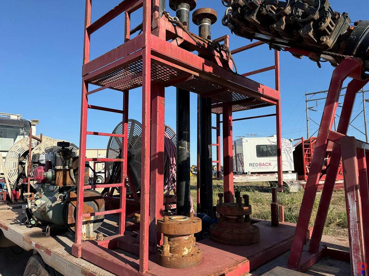 Used 2012 SERVA GROUP 54’ X 102” 3-AXLE COIL TUBING SUPPORT TRAILER
