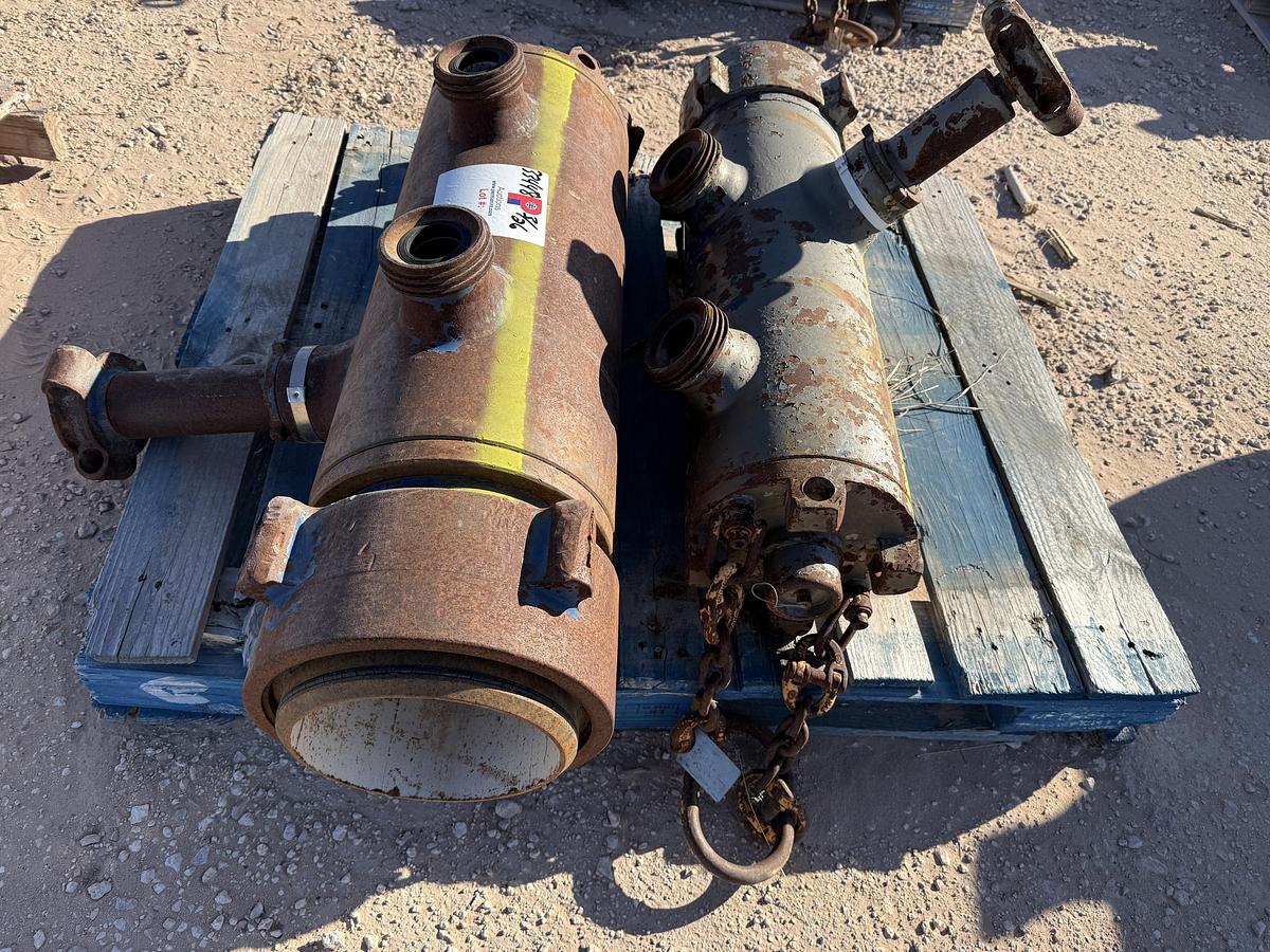 Used (2) MULTI-SIZE SINGLE PLUG CEMENT HEADS