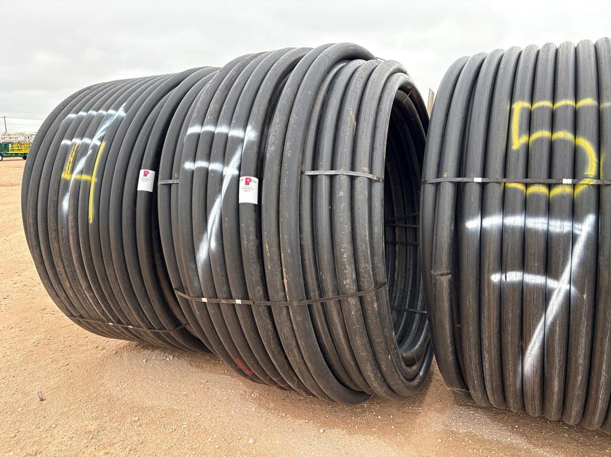Used APPROX. 1000’ ROLL OF 3” IPS DR 7 POLY PIPE