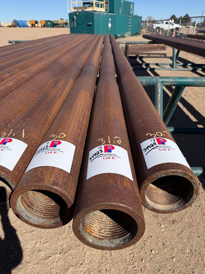 Used 6-1/4" OD X 2-1/4" ID X 31.2' L SGL. RECESS SLICK DRILL COLLAR W/ 4-1/2" XH CONN.