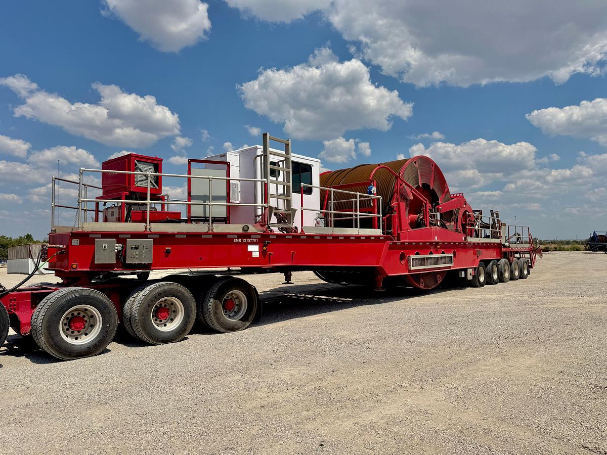 Used 2019 Hydra Rig 2-3/8” 14ft6in wide Coil Tubing Reel Trailer