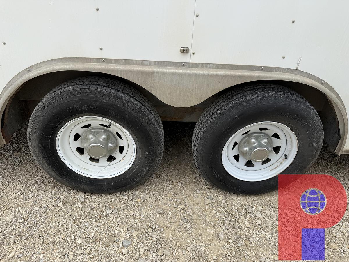 Used 2015 HAULMARK 16’ T/A BUMPER PULL COMMAND CENTER CARGO TRAILER