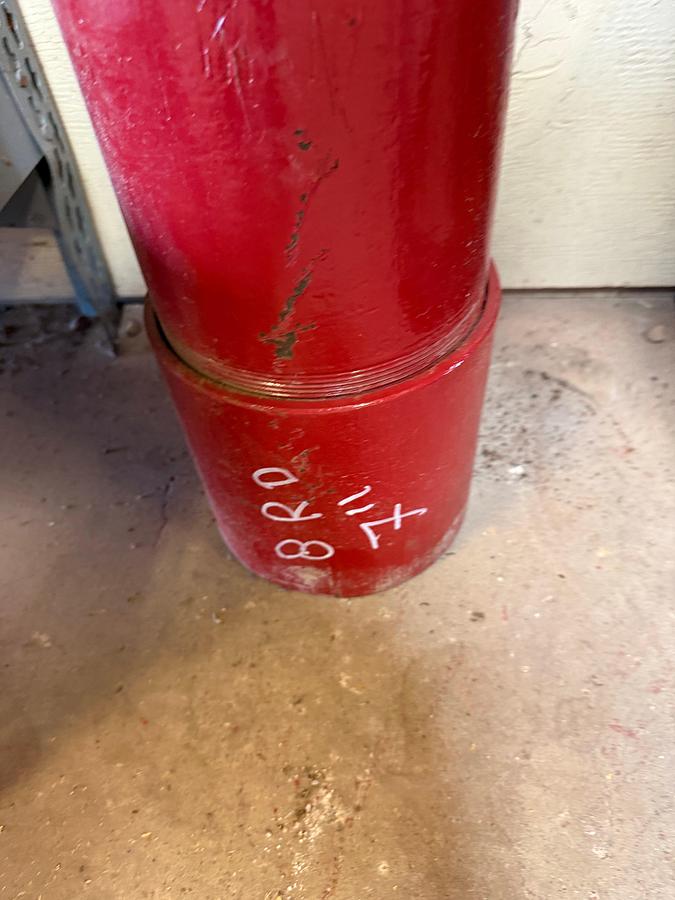 Used 7” 8 RD X 5.2’L EXTENSION PIPE W/ COLLARS