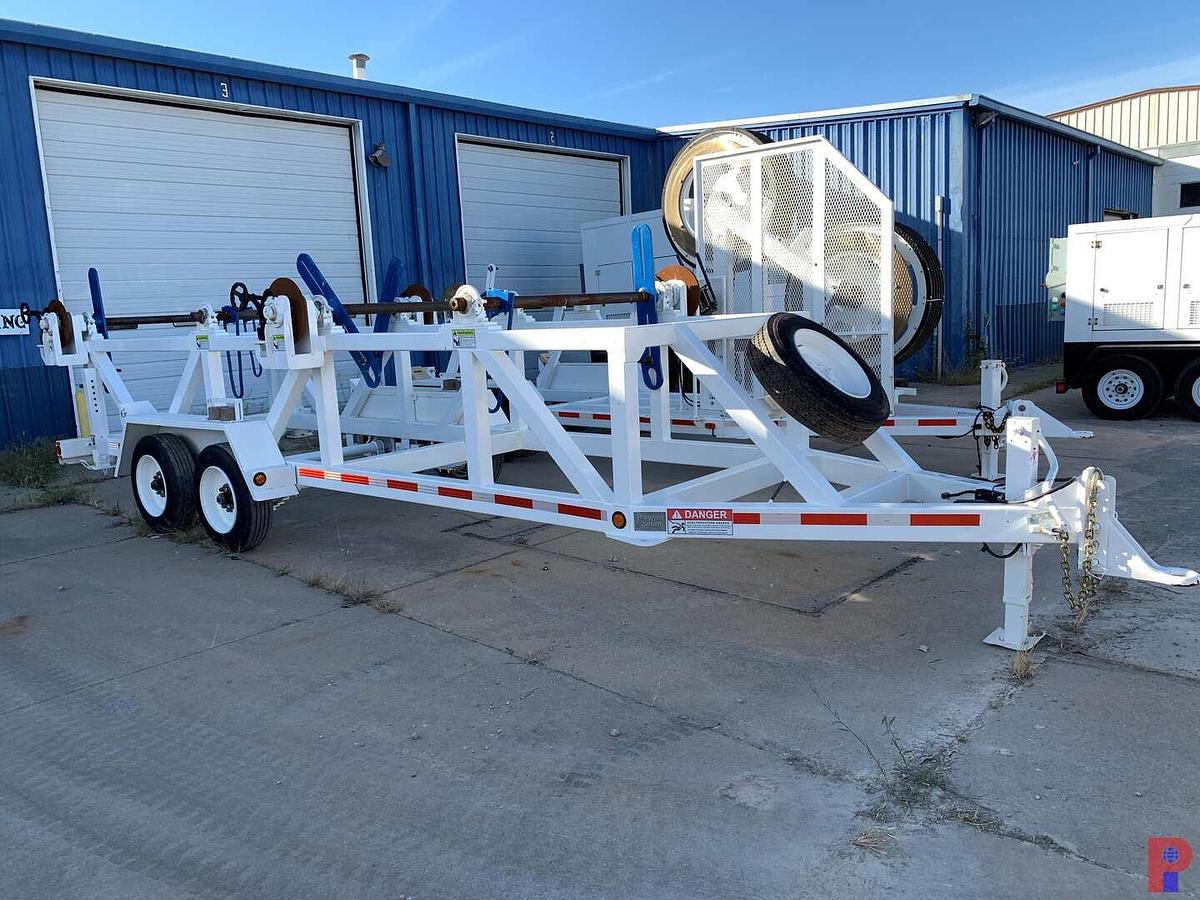 Used 2012 WAGNER SMITH EQUIPMENT CO. 26’ T/A PINTLE HITCH 4 REEL TRAILER