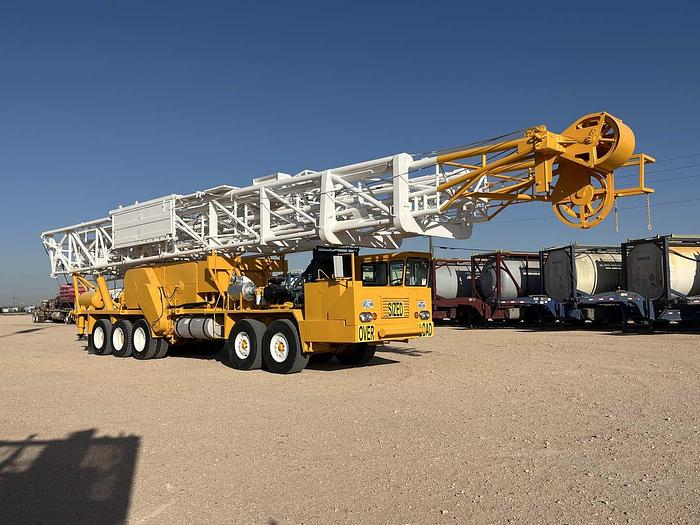 Used 1981 FRANKS 1287 DD 96’-215K 5-AXLE WELL SERVICE WORKOVER RIG TX PLATE 59P 355