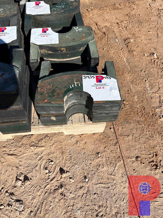 Used (2) 12”W X 4”DIA BOP PIPE RAMS