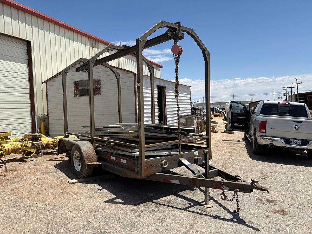 Used 12’ X 6’ T/A Bumper pull monorail trailer