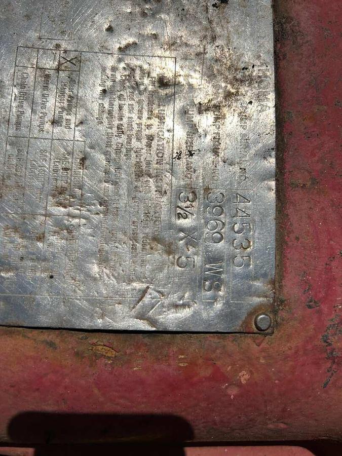 Used GASO 3969 WS 4" X 5 SKID MTD TRIPLEX WELL SERVICE PUMP