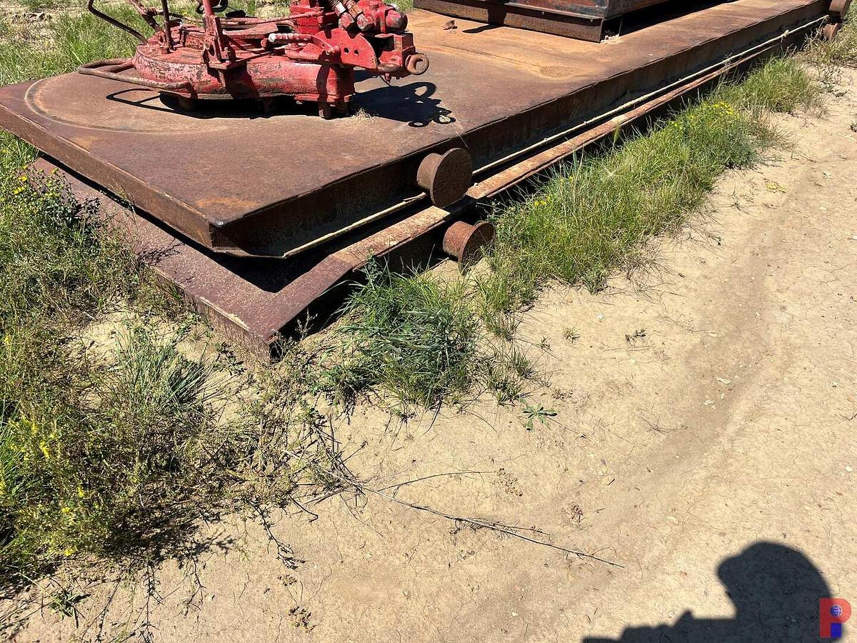 Used (2) 20’ X 5’ X 6” COMBO STEEL PLATED WOOD WELL SERVICE RIG MATS & (2) FLUID TANKS