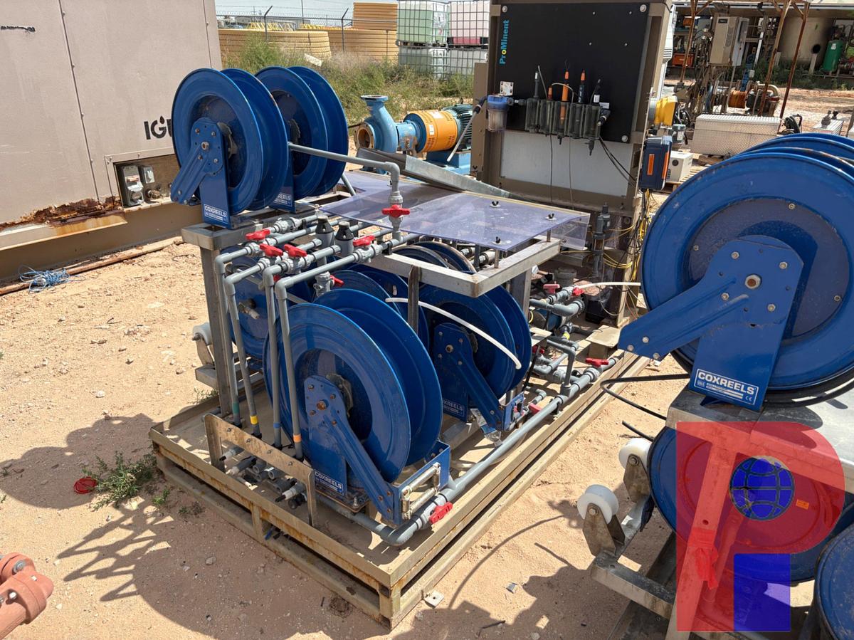 Used UNUSED 8’ X 4’ CHEMICAL PUMP SKID