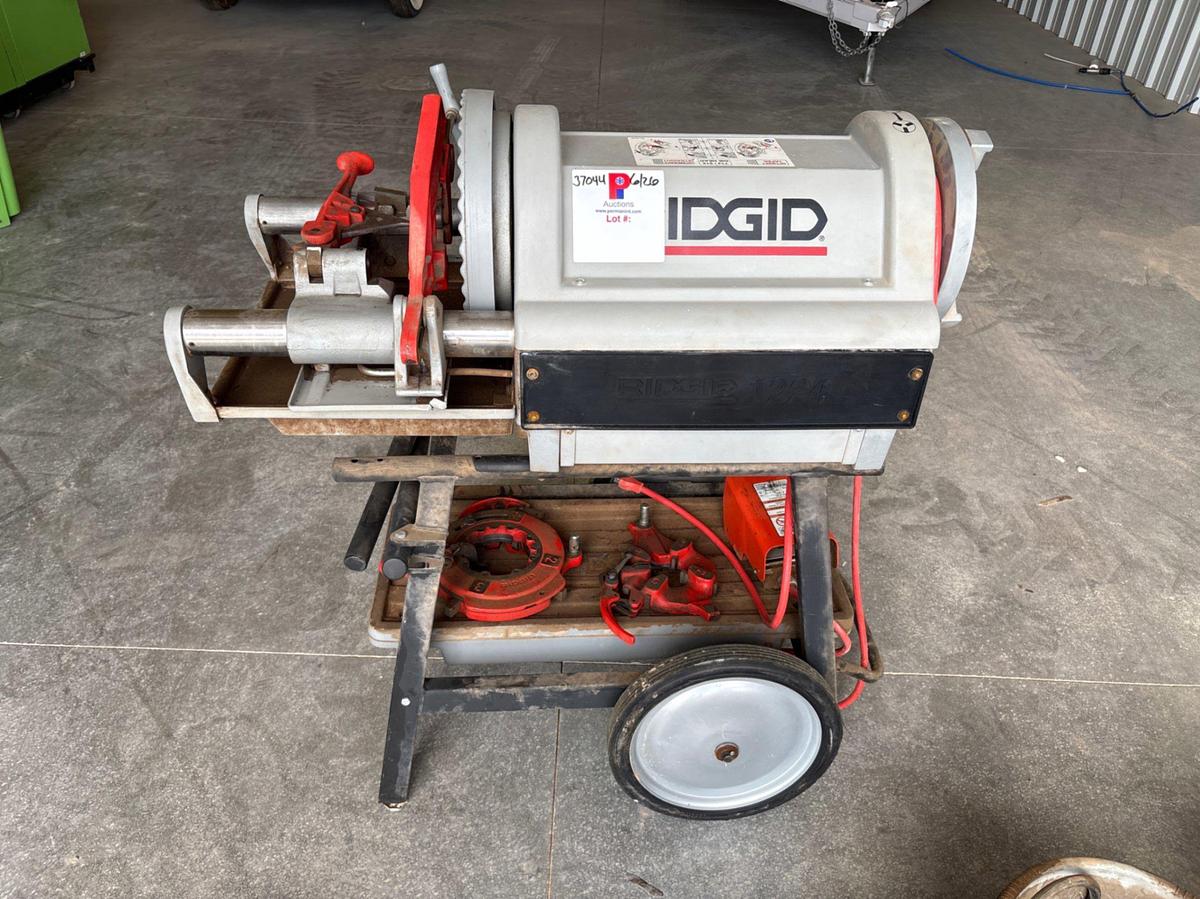 Used Ridgid 1224 pipe threading machine