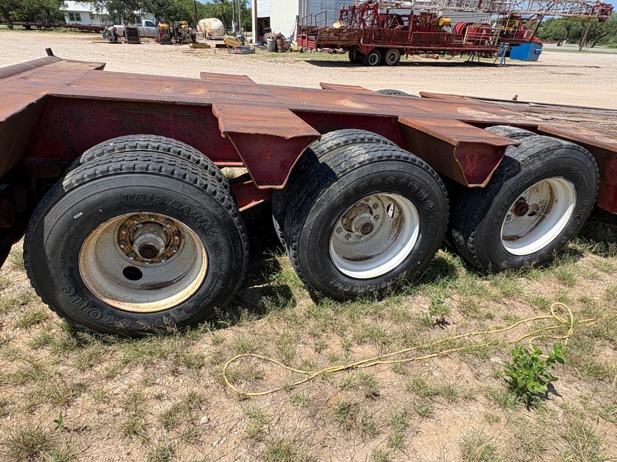 Used 1981 AZTEC 45’ X 96” 3-AXLE OILFIELD LOWBOY TRAILER