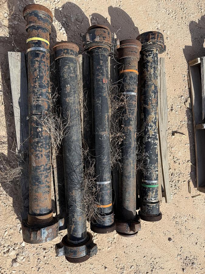 Used (40 X $) 7-PALLETS 4” X 4’L-6’L FIG 1002 10K WP FLOW IRON