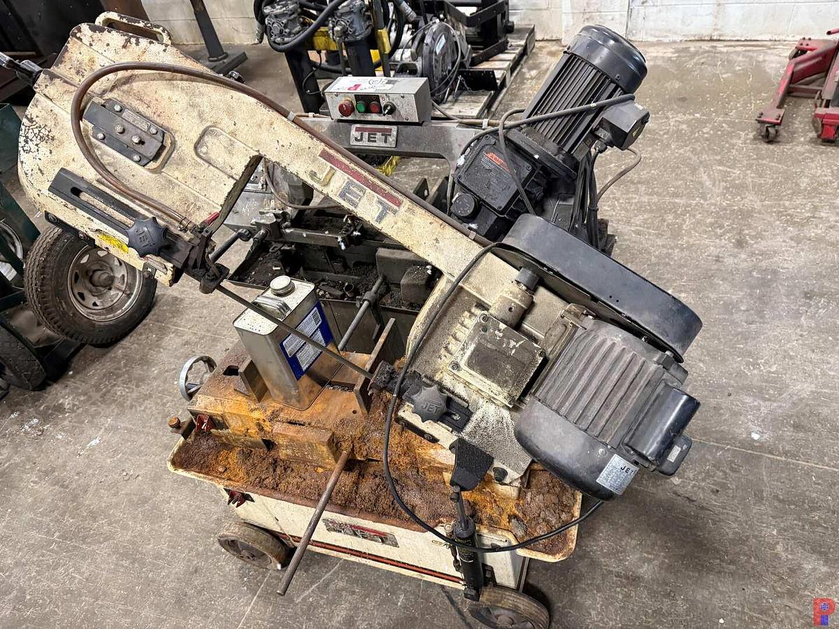 Used LOT W/ (2) JET 8” X 14” HORIZONTAL BANDSAWS