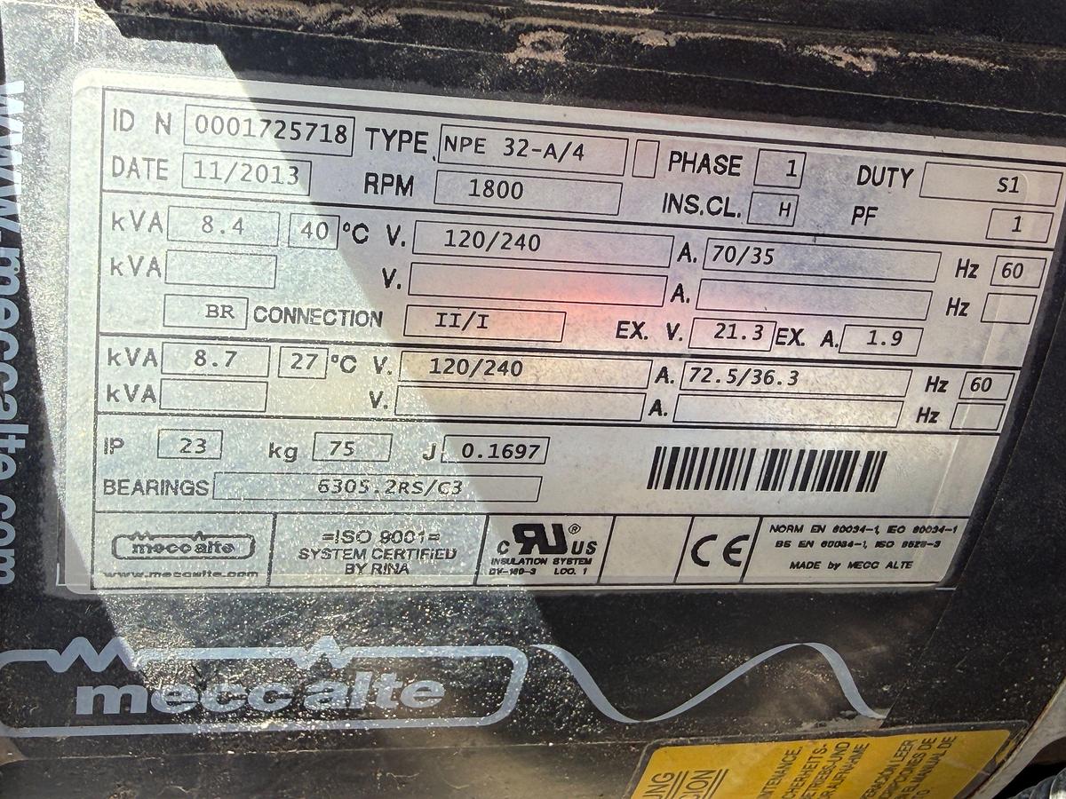 Used SELF CONTAINED 20K WP GREASE INJECTION UNIT COMBO P/B 8.4-KW ISUZU DIESEL GENERATOR