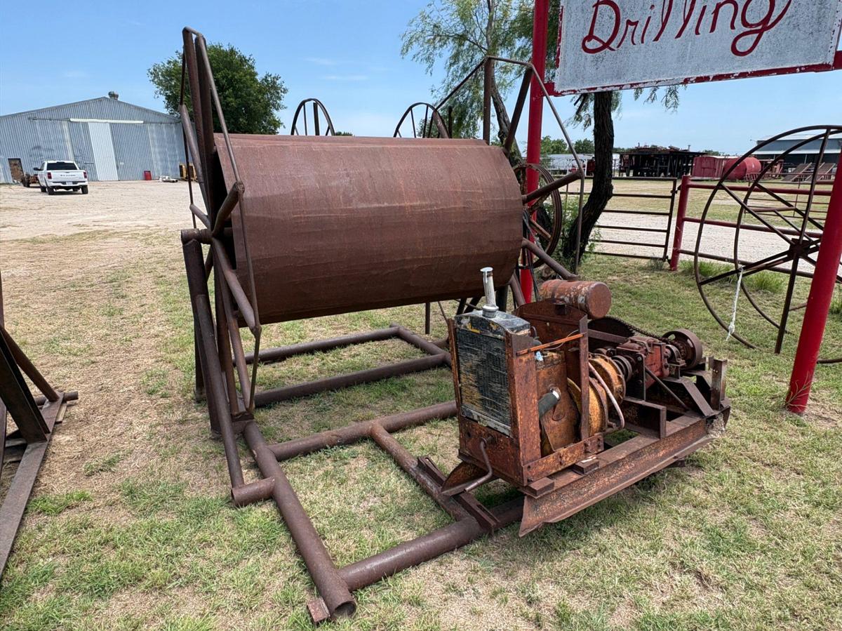 Used 6’W x 1.5’DEEP cable spool, skidded