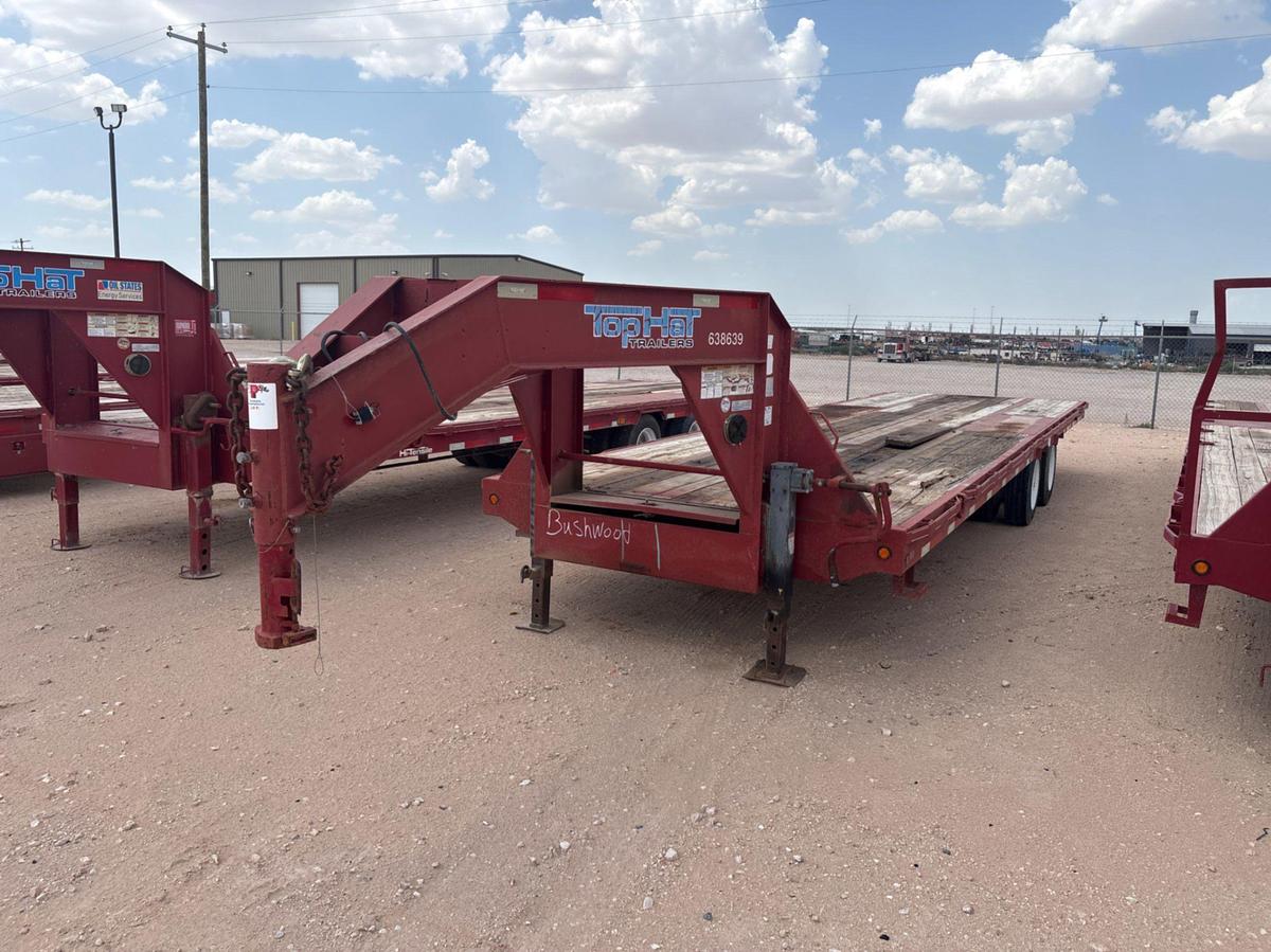 Used 2013 TOP HAT TRAILERS 30’ X 102” T/A GOOSENECK TRAILER
