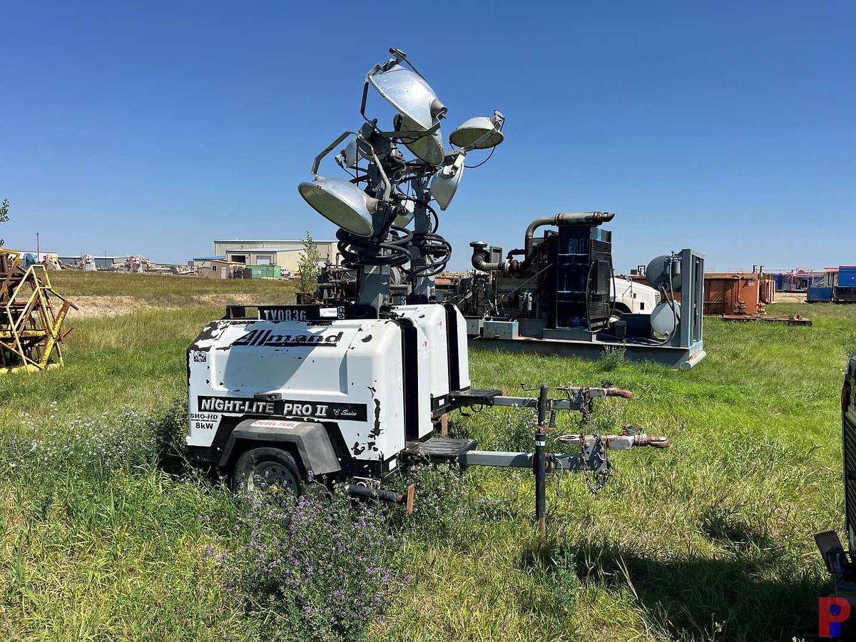 Used ALLMAND NIGHT-LITE PRO II 8KW LIGHT TOWER, TOWABLE