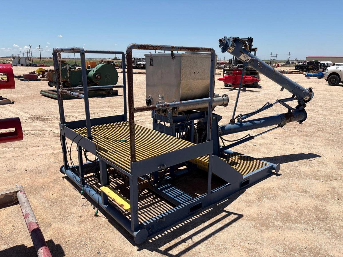 Used Hydraulic auger & hopper unit, skidded