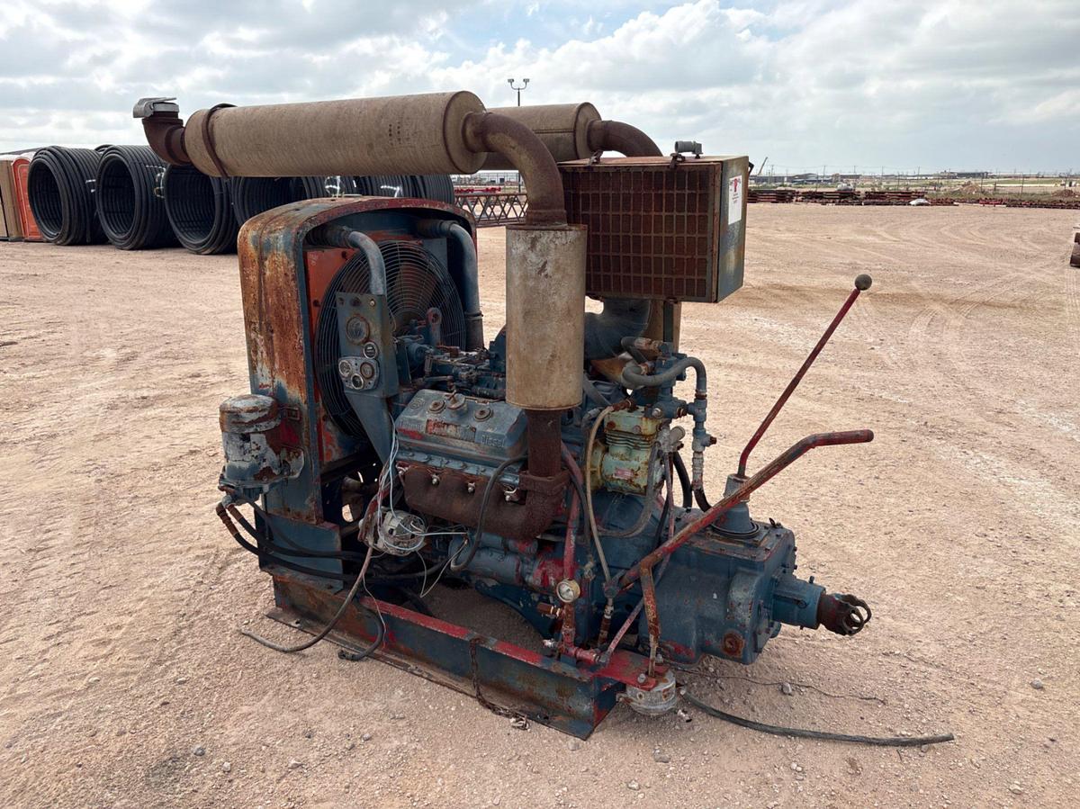Used Detroit diesel 6v71 engine w/ Eaton 5-speed transmission