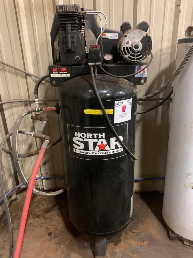 Used NORTH STAR 60 Gal 135 PSI Air Compressor