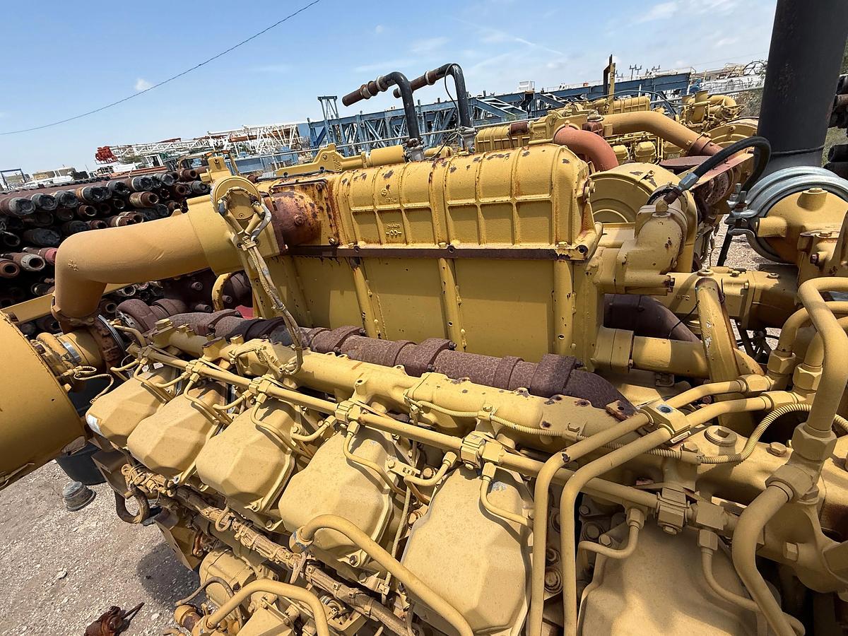 Used CATERPILLAR 3512 DRILLING MUD PUMP DIESEL ENGINE
