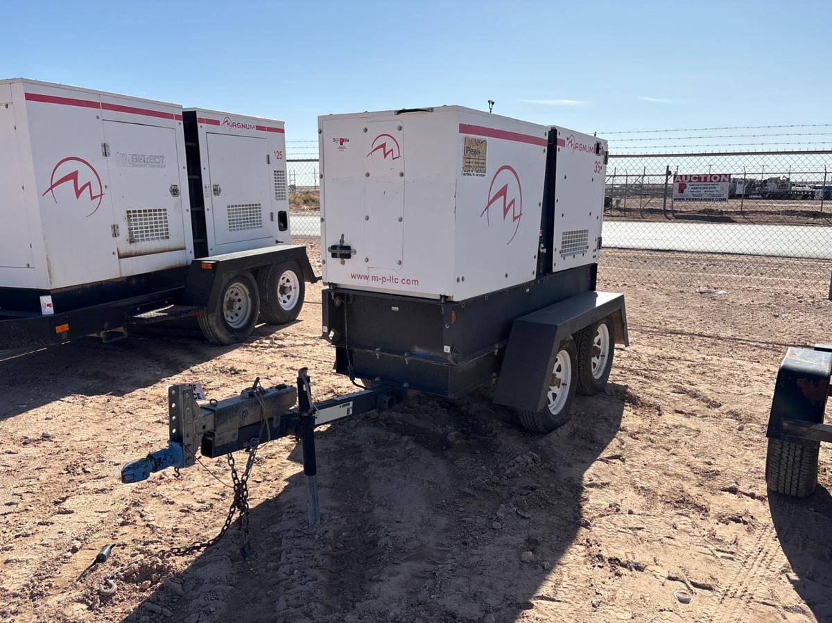 Used MAGNUM MMG35 T/A BUMPER PULL 25KW GENERATOR