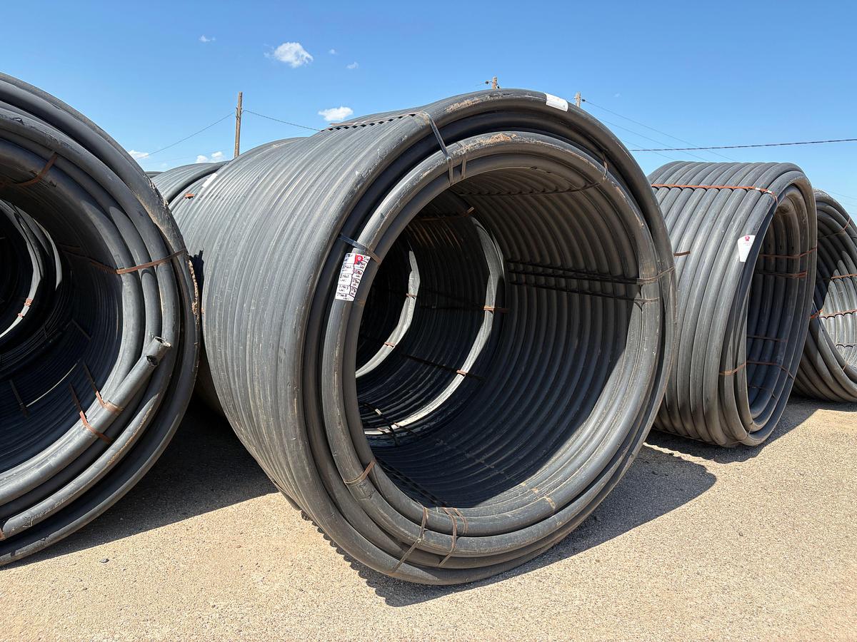 Used 1000’ ROLL OF USED 3” IPS POLY PIPE