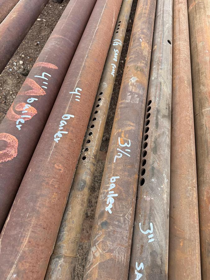 Used (11) 1-1/2” THRU 4” BAILERS & SAND PUMPS