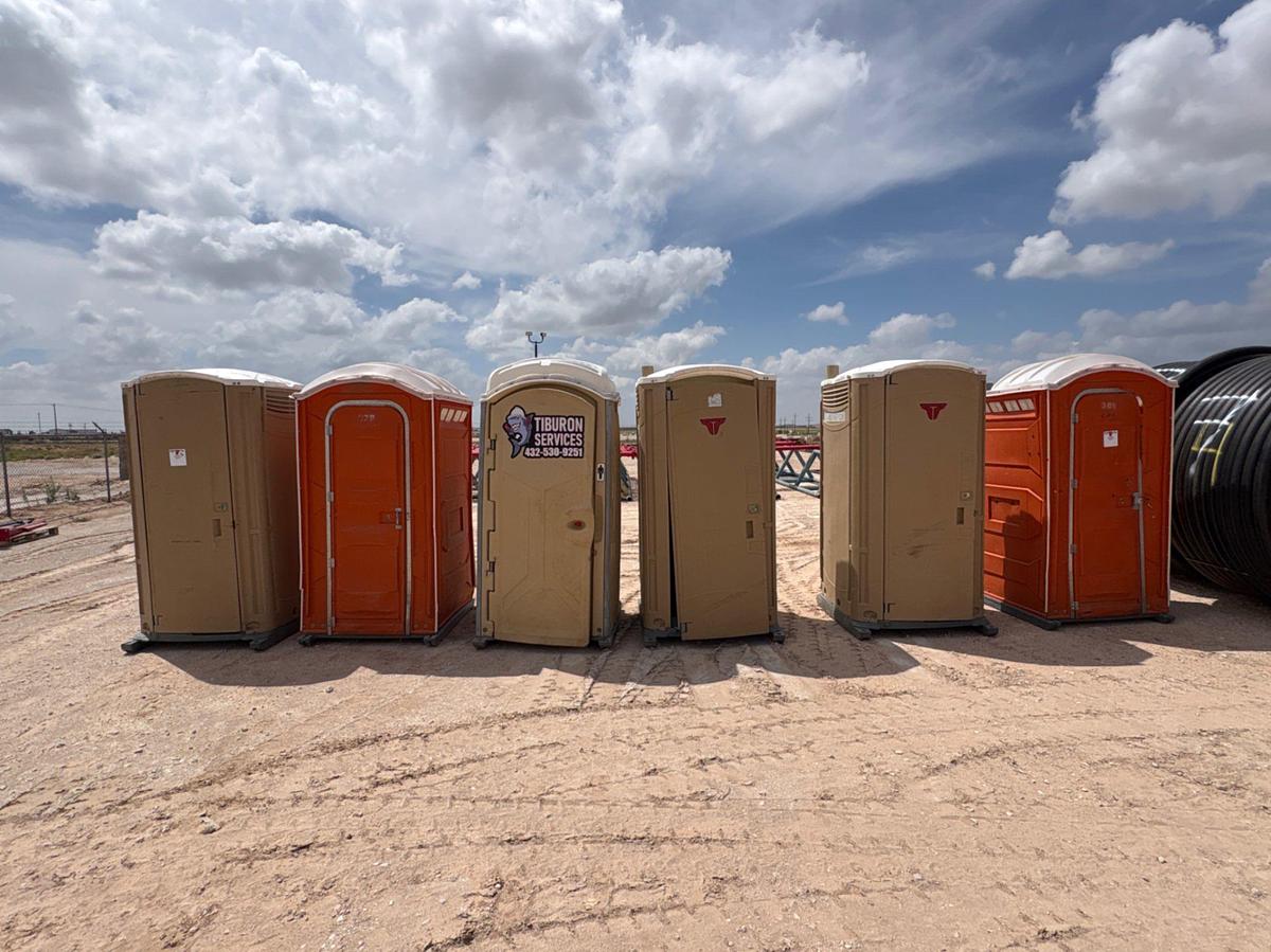 Used (6) portable toilets