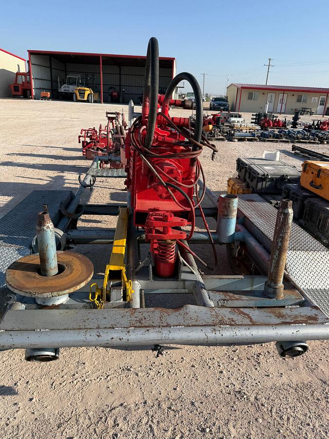 Used FOSTER 54-02 SIZE 2-3/8” - 8-5/8” HYD POWER TONG W/ BACK-UP, TONG CYL, TRANSPORT TRAILER