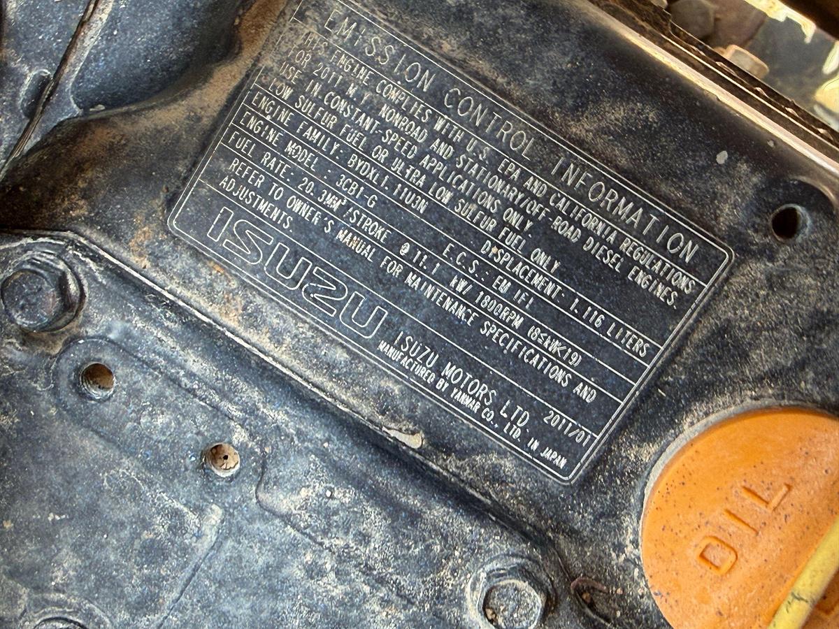 Used SELF CONTAINED 20K WP GREASE INJECTION UNIT COMBO P/B 8.4-KW ISUZU DIESEL GENERATOR