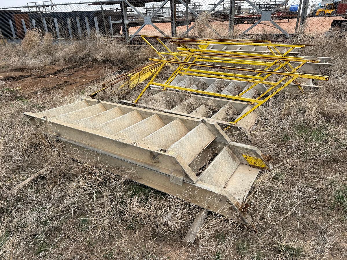 Used (7) ALUMINUM RIG LADDERS