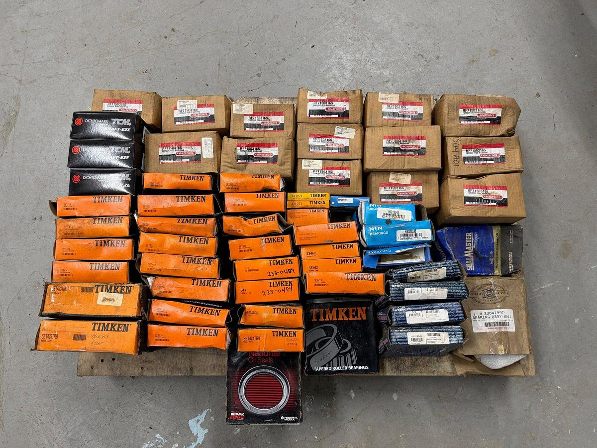 Used Pallet of approx. (58) Assorted ROAD FORCE FORGUE ROD BUSHINGS, PICHTOMATICK SHAFT EZE SIZE RANGE 3,500 TO 3,506