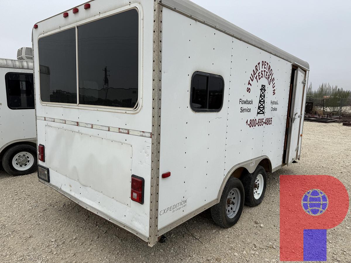 Used 2012 CARGO CRAFT 16’ T/A BUMPER PULL COMMAND CENTER CARGO TRAILER