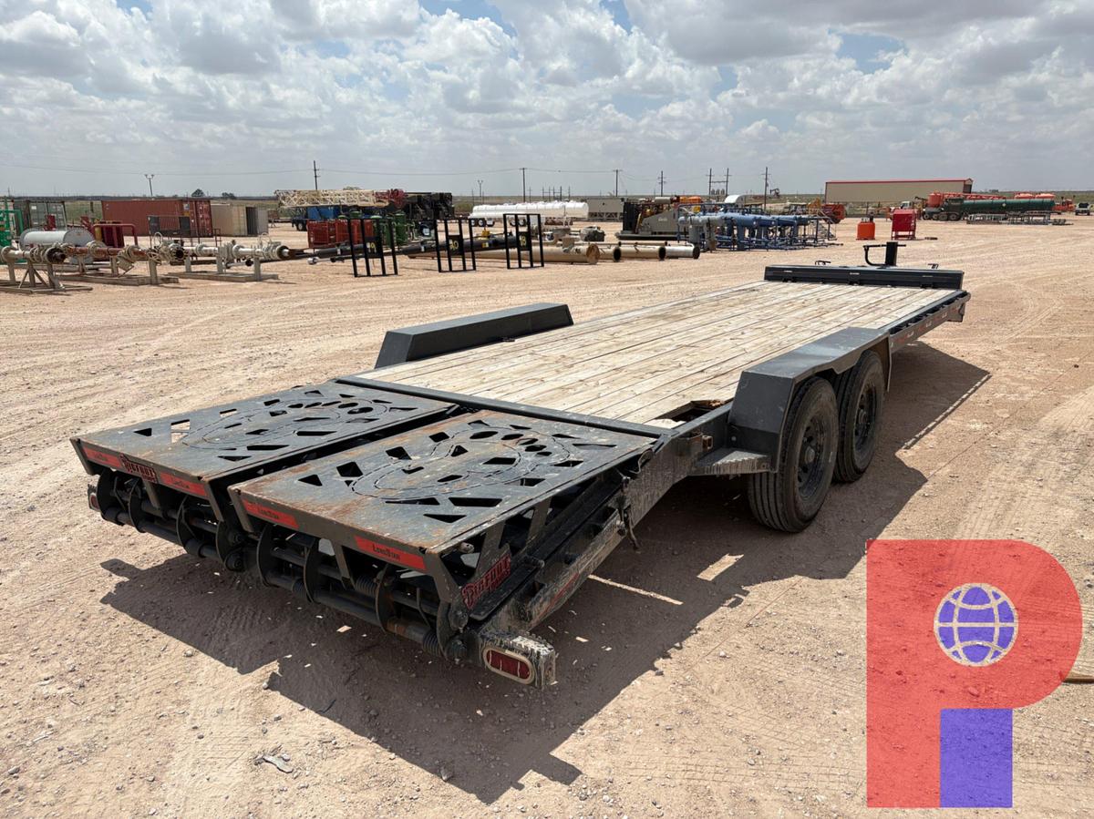 Used 2025 METALIUM INDUSTRIES 24’ X 7’ T/A BUMPER PULL CAR HAULER TRAILER