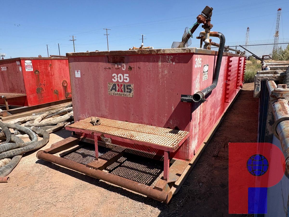 Used 30’ X 8’ X 5’ OPEN TOP FLUID TANK