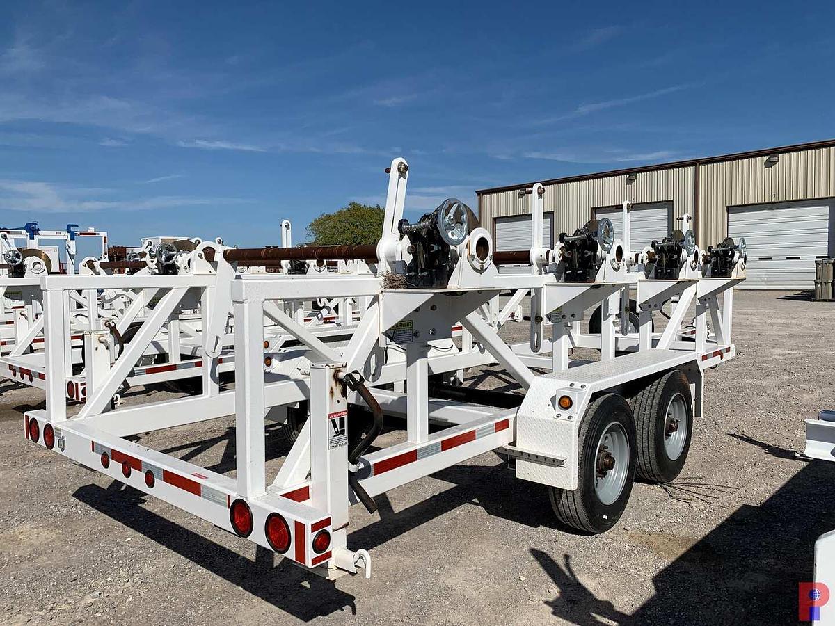 Used 2025 ANACONDA MFG LLC UNUSED 26’ T/A PINTLE HITCH 4 REEL TRAILER