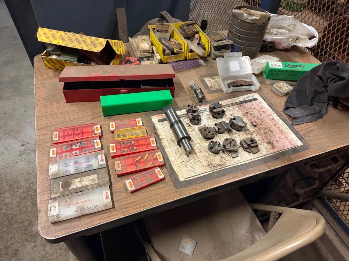 Used 15x8 Room Full Of Machining Tools, parts & supplies
