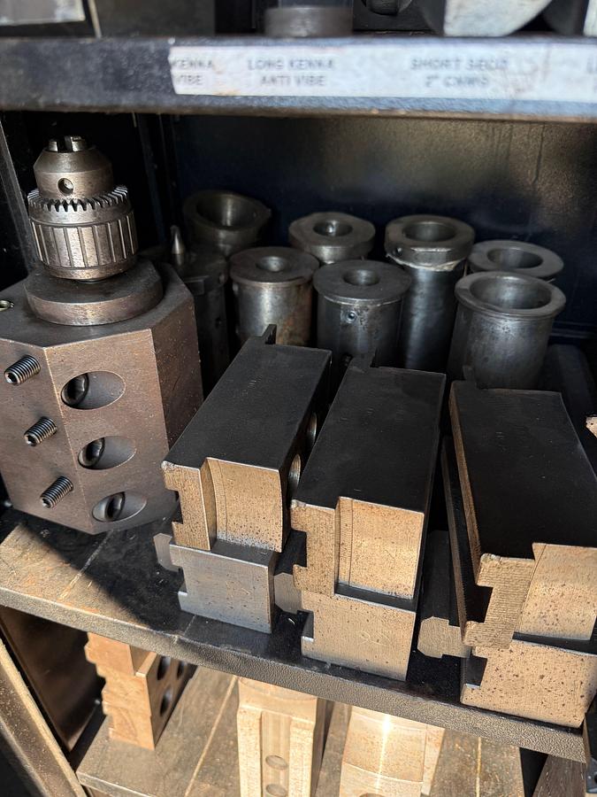 Used Lot w/ (50+) CNC LATHE CUTTING TOOLS, ADAPTERS, JAWS, BARS, & RELATED