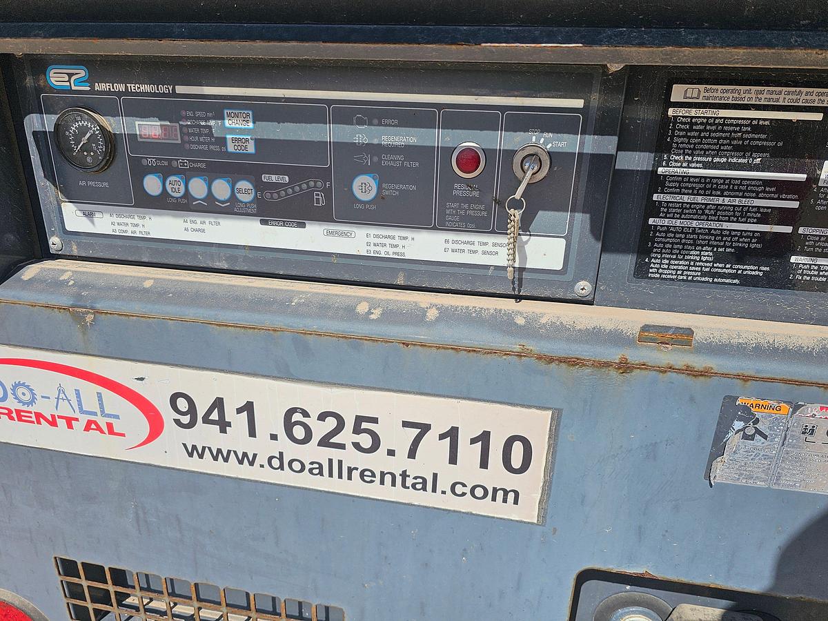 Used 2021 ALLIANCE NORTH AMERICA AIRMAN PDS185S-6E1 S/A TOWABLE AIR COMPRESSOR