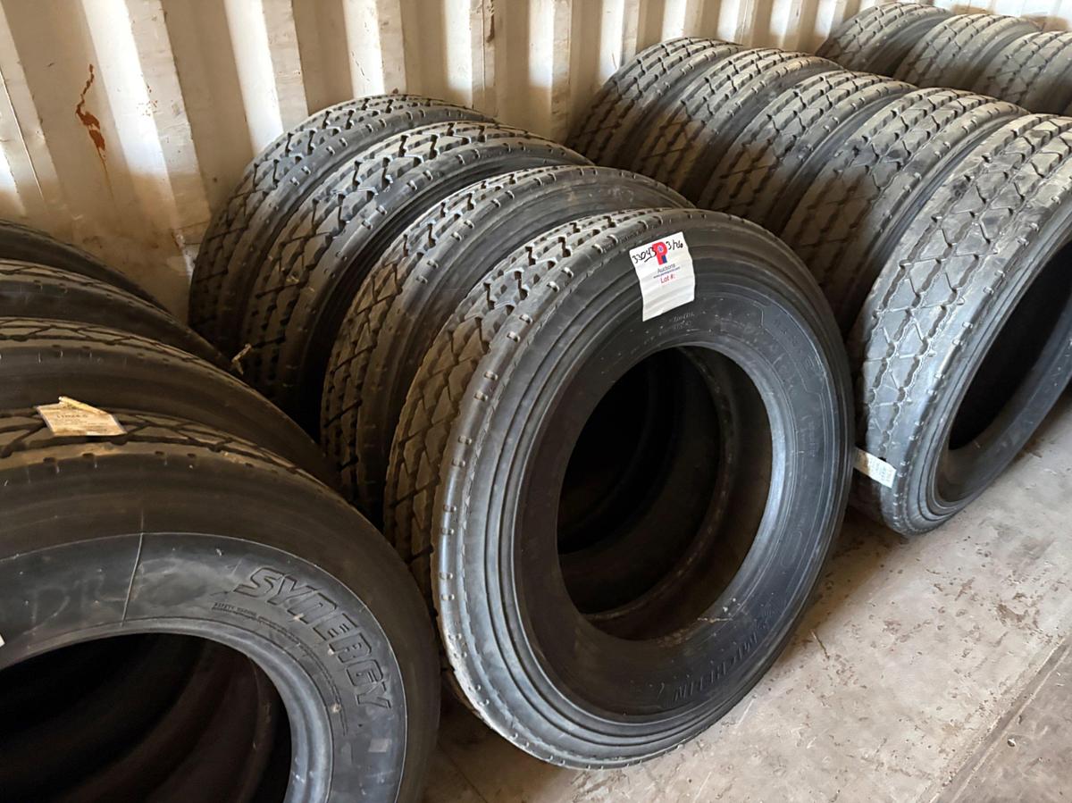 Used (13) 11R24.5 tires