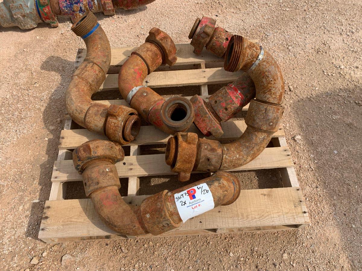 Used (12x) 2 Pallets of 3” 1502 Style 50-FxF Swivel Chiksans