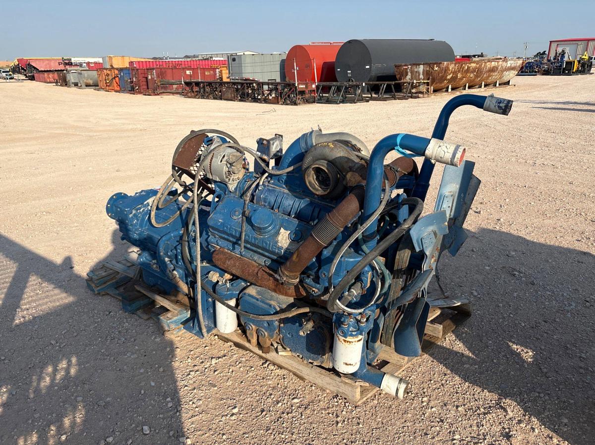 Used Detroit diesel 8v71 engine w/ CLBT-754 automatic transmission