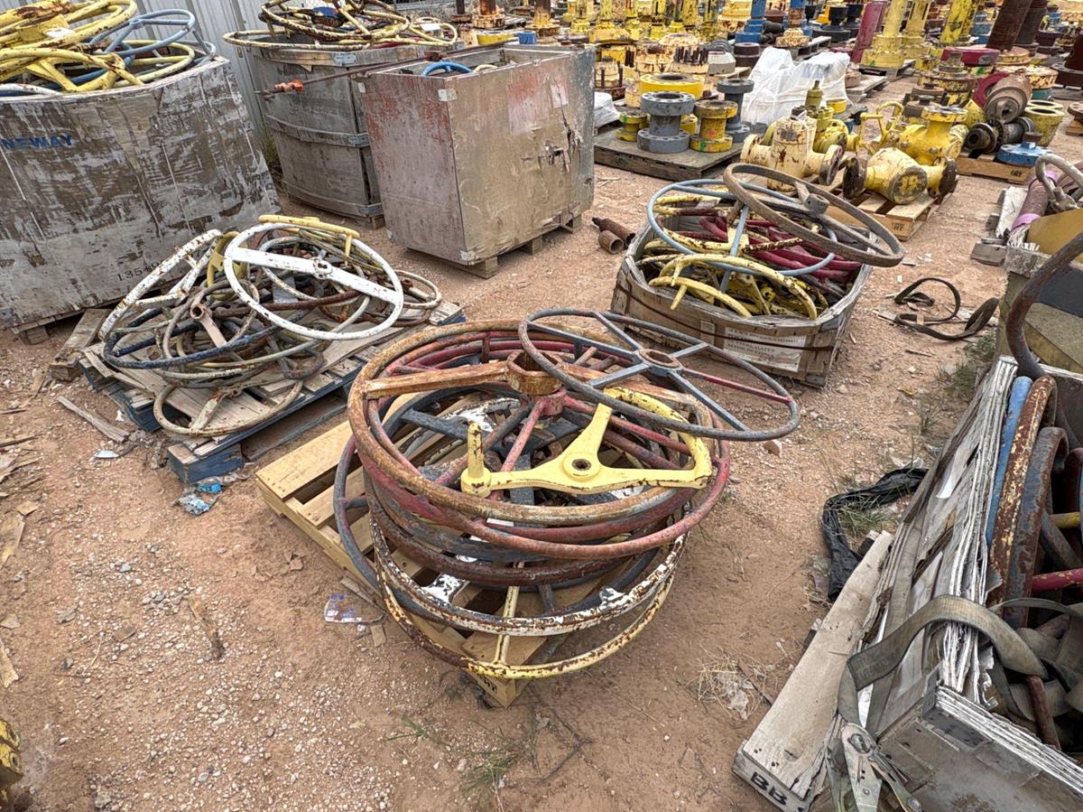 Used (13 pallets) of gate valve handles
