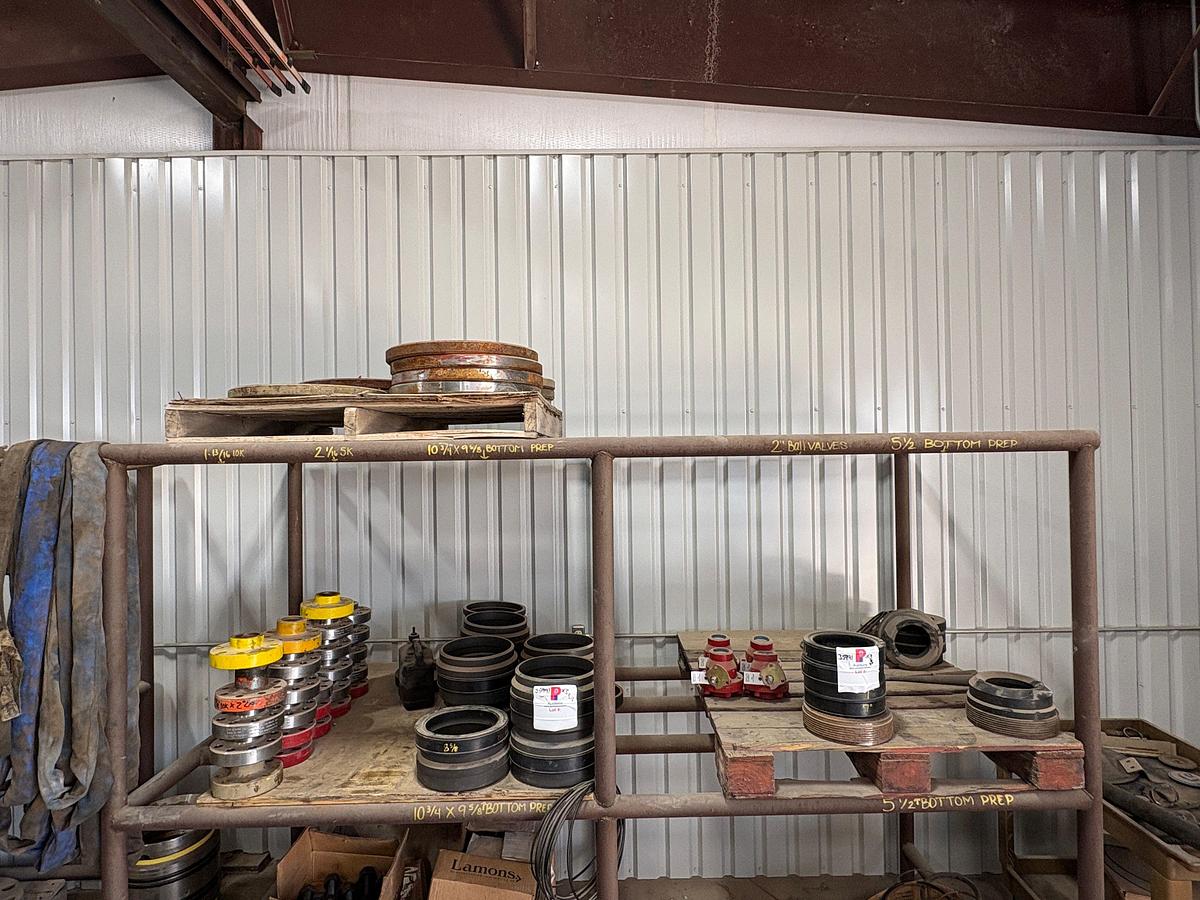 Used (3 pallets) w/ (25) 1-13/16” 10k x 2”LP landing flanges, assorted 8-5/8” & 7” secondary seals, & 7-1/16” 10M flange plates