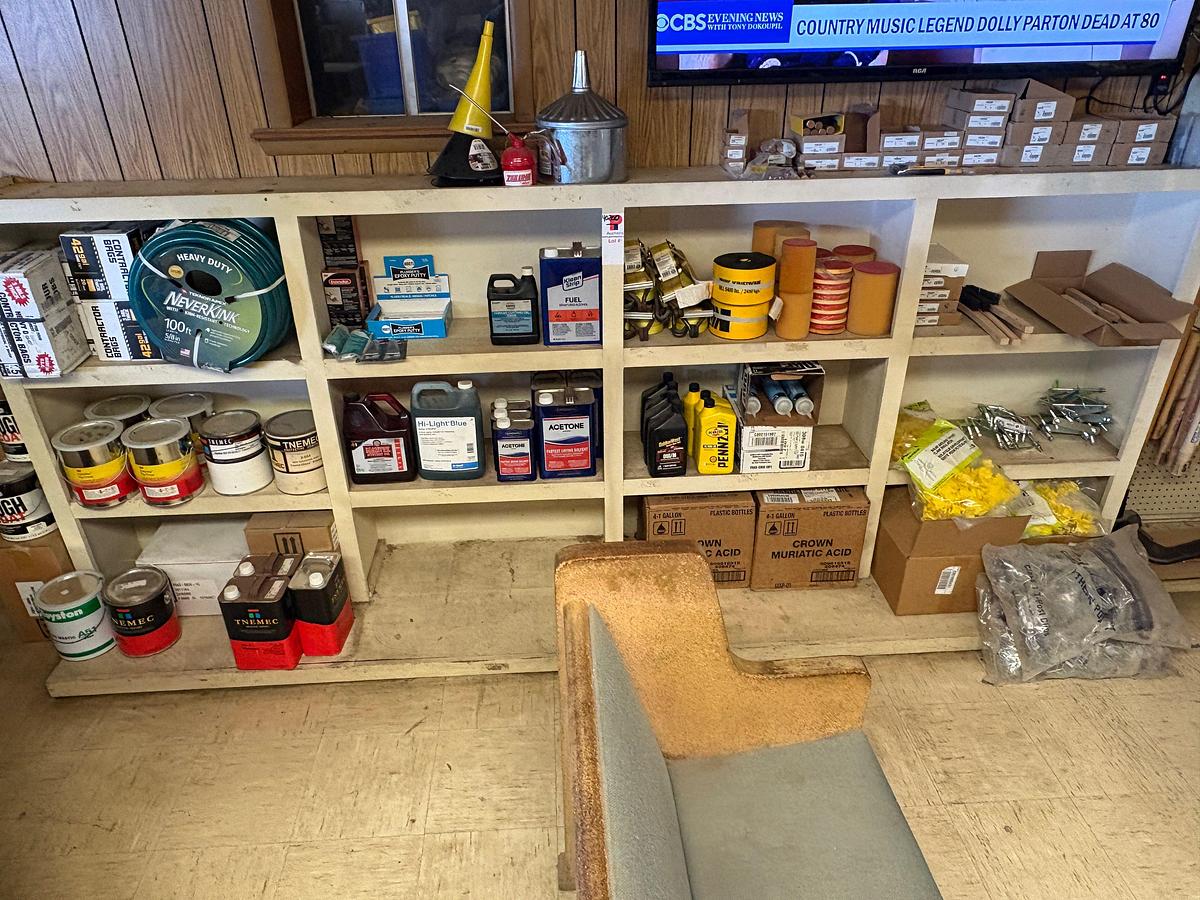 Used Contents of 12-bin shelf