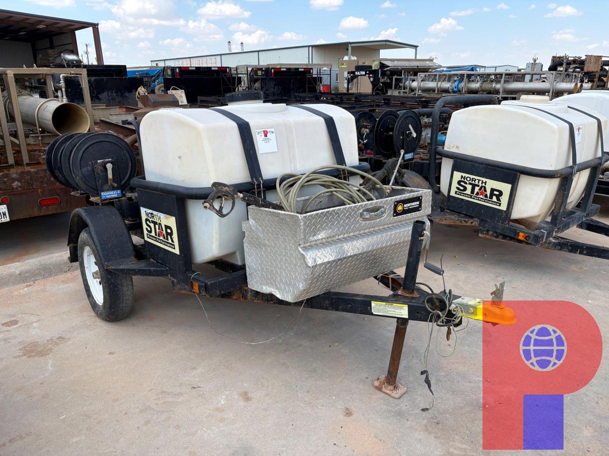 Used 2021 NORTHERN TOOL 7’ X 4.5’ S/A BUMPER PULL PRESSURE WASHER TRAILER