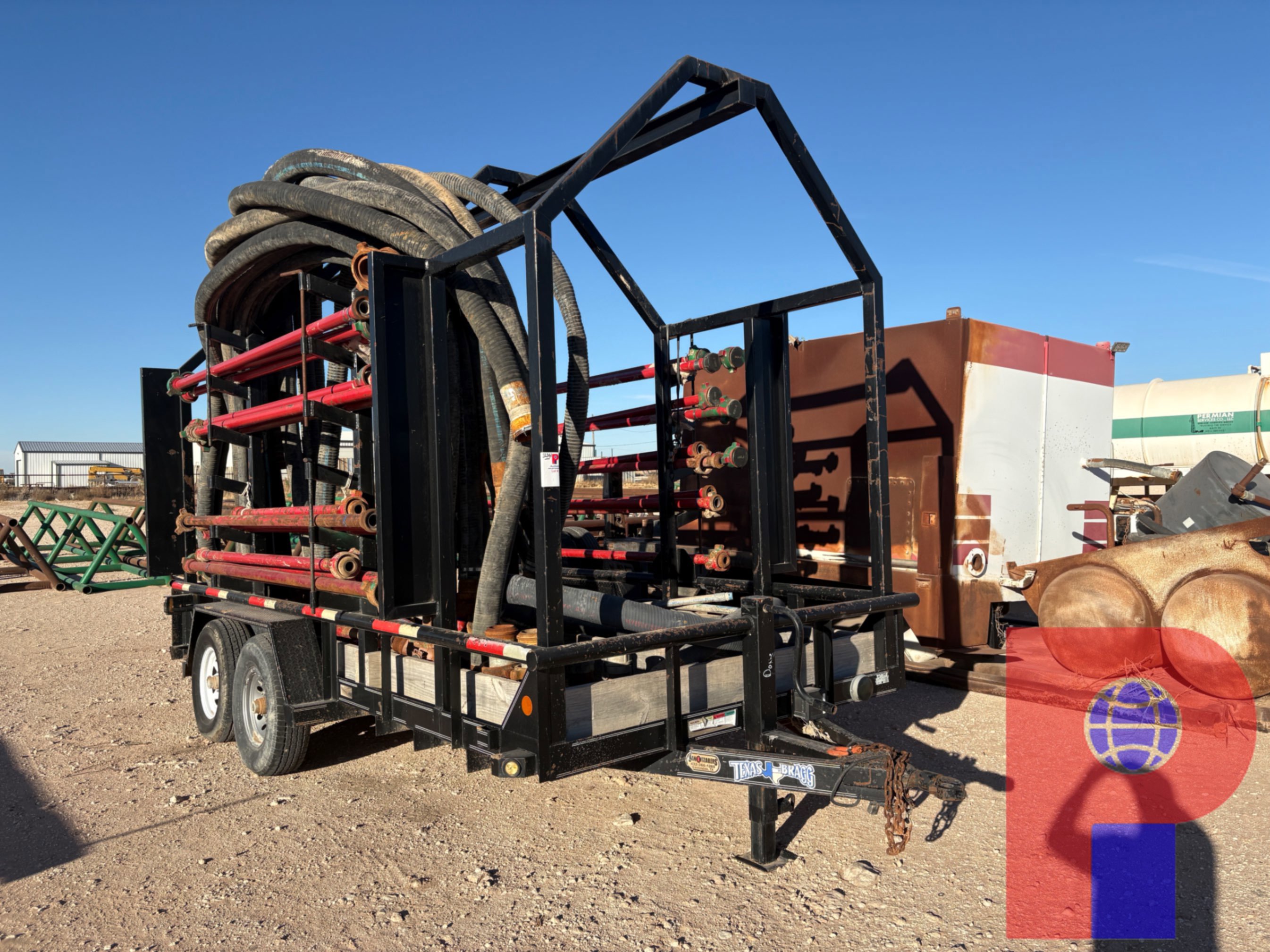 Used 2019 TEXAS BRAGG 16’ X 7’ T/A BUMPER PULL MONORAIL TRAILER