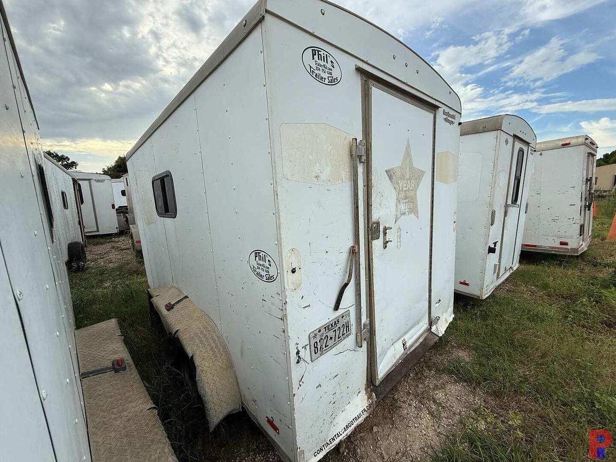 Used 2015 FOREST RIVER 12’ T/A BUMPER PULL CREW / DOGHOUSE TRAILER